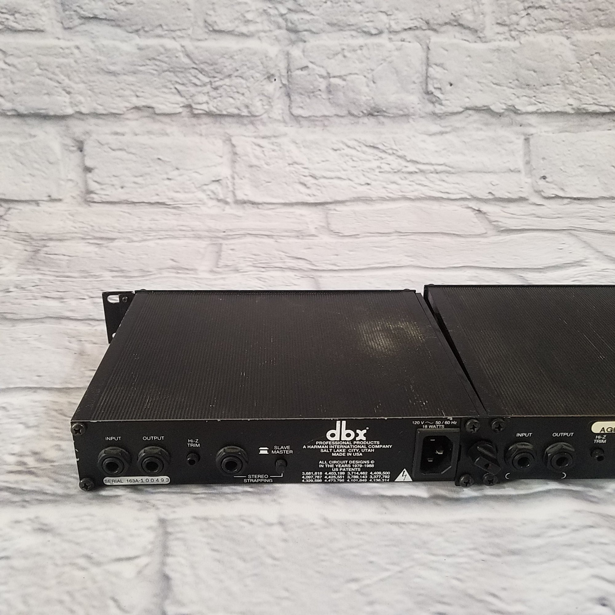 DBX 163A Over Easy Rack Compressor Limiter Pair - Evolution Music