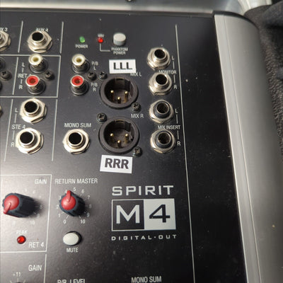 Soundcraft Spirit M4 Mixer With Case