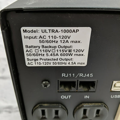 Ultra Ultra-1000AP Battery Backup Surge Protector