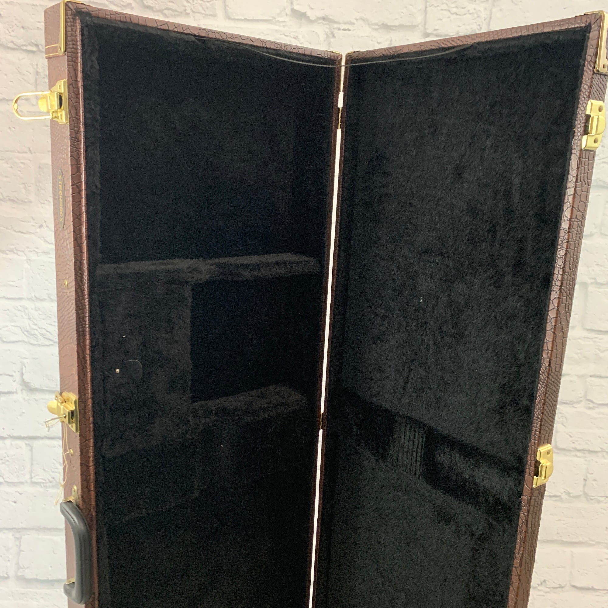 Strongbox Brown Locking Electric Hardshell Case