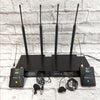 Shure QLXD1 QLXD4 Wireless Outfit with 2 Shure Lavalier Mics