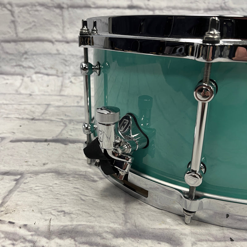 Tama S.L.P Fat Spruce Snare Turquoise 14x6.5