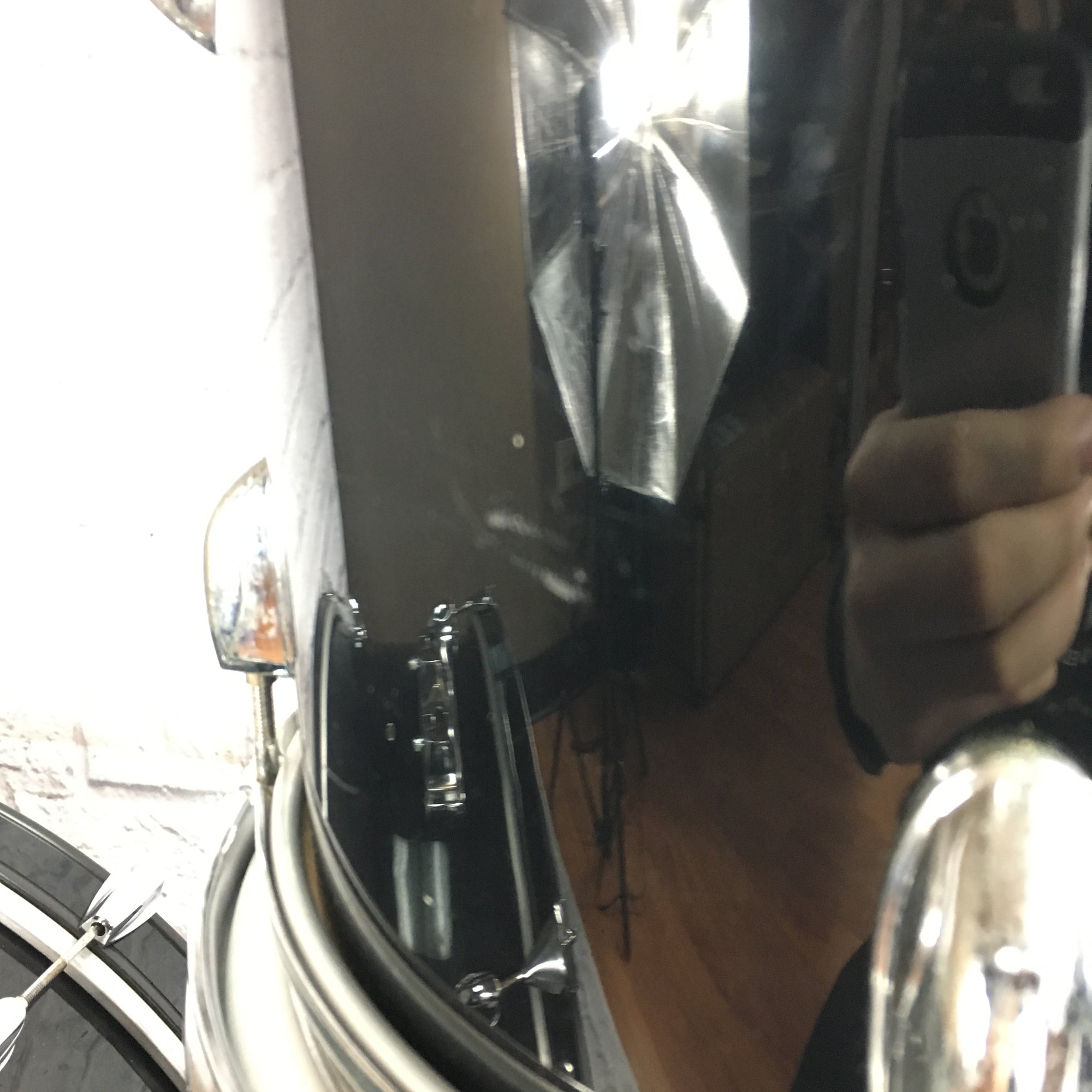 Unknown 4pc Black Drum Set