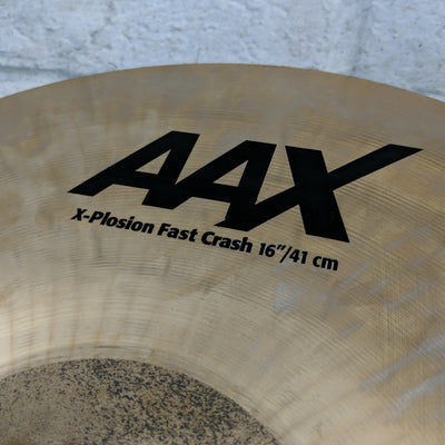 ** Sabian 16" AAX X-Plosion Fast Crash Cymbal