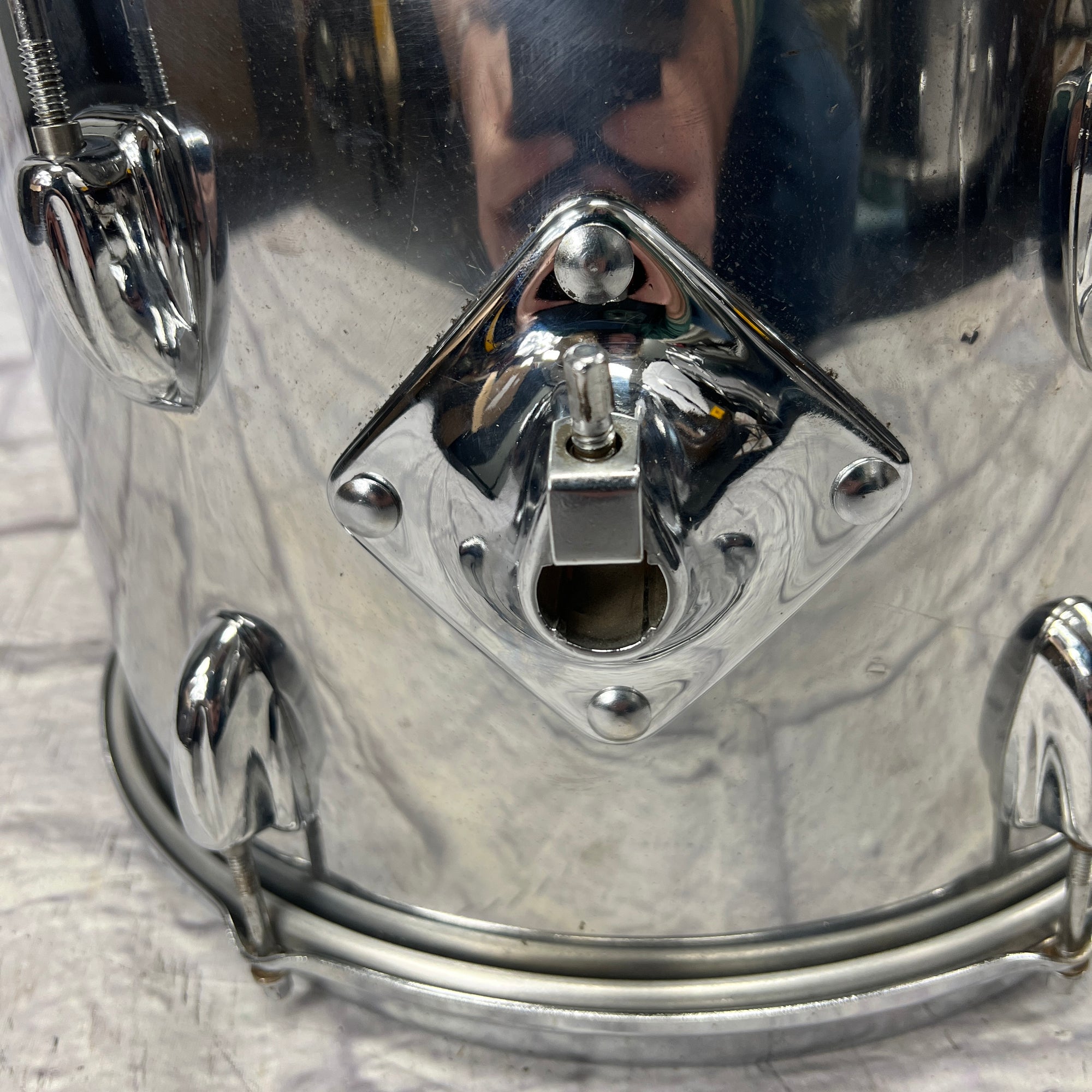 Slingerland COW Chrome Over Wood 13 14 16 18 24  - Chrome Vintage 1970s 5pc Drum Kit