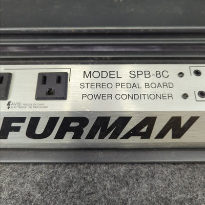 Furman SPB-8C Pedalboard with Conditioned Power and 9v Connects