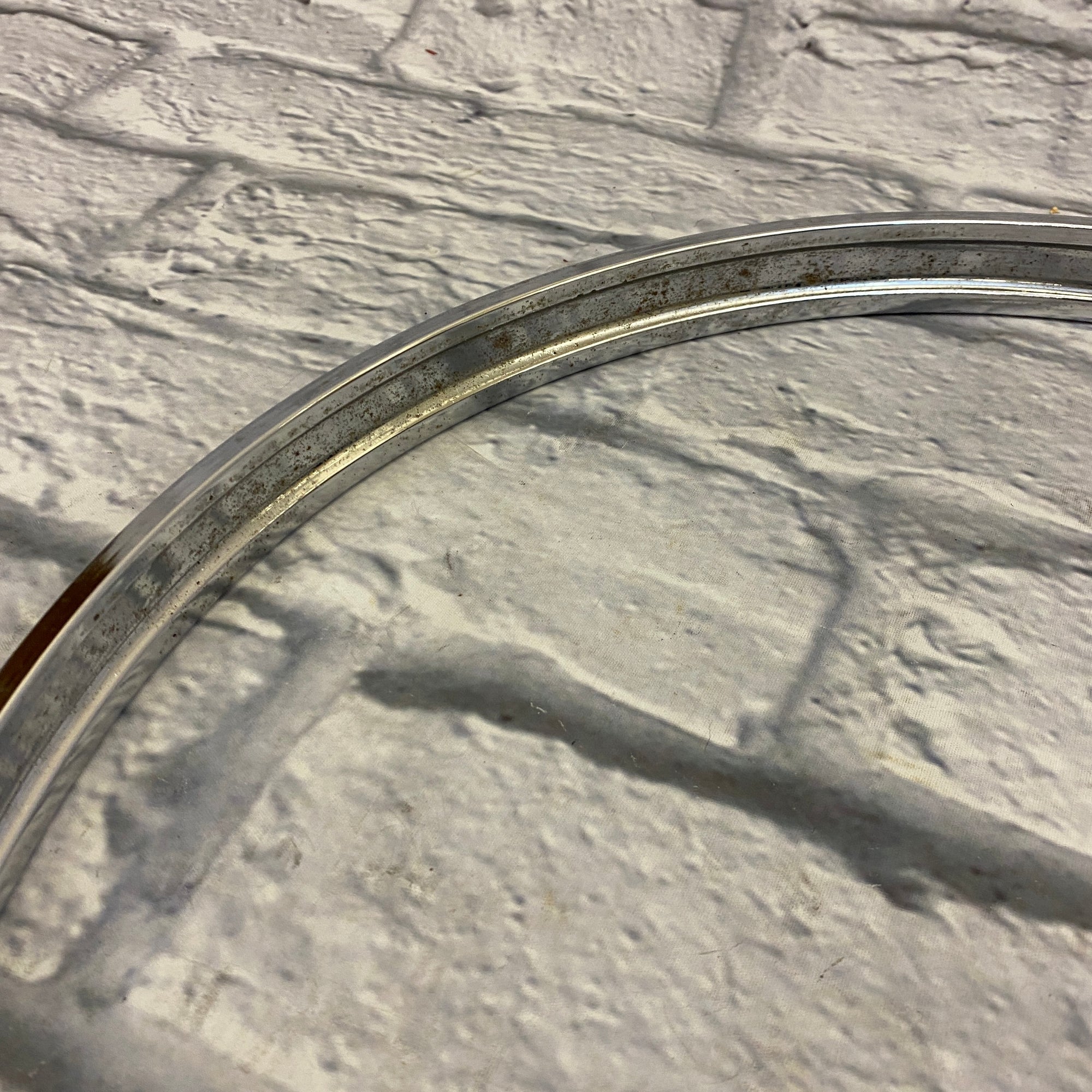 Unknown 22" Metal Drum Hoop - Black & Chrome