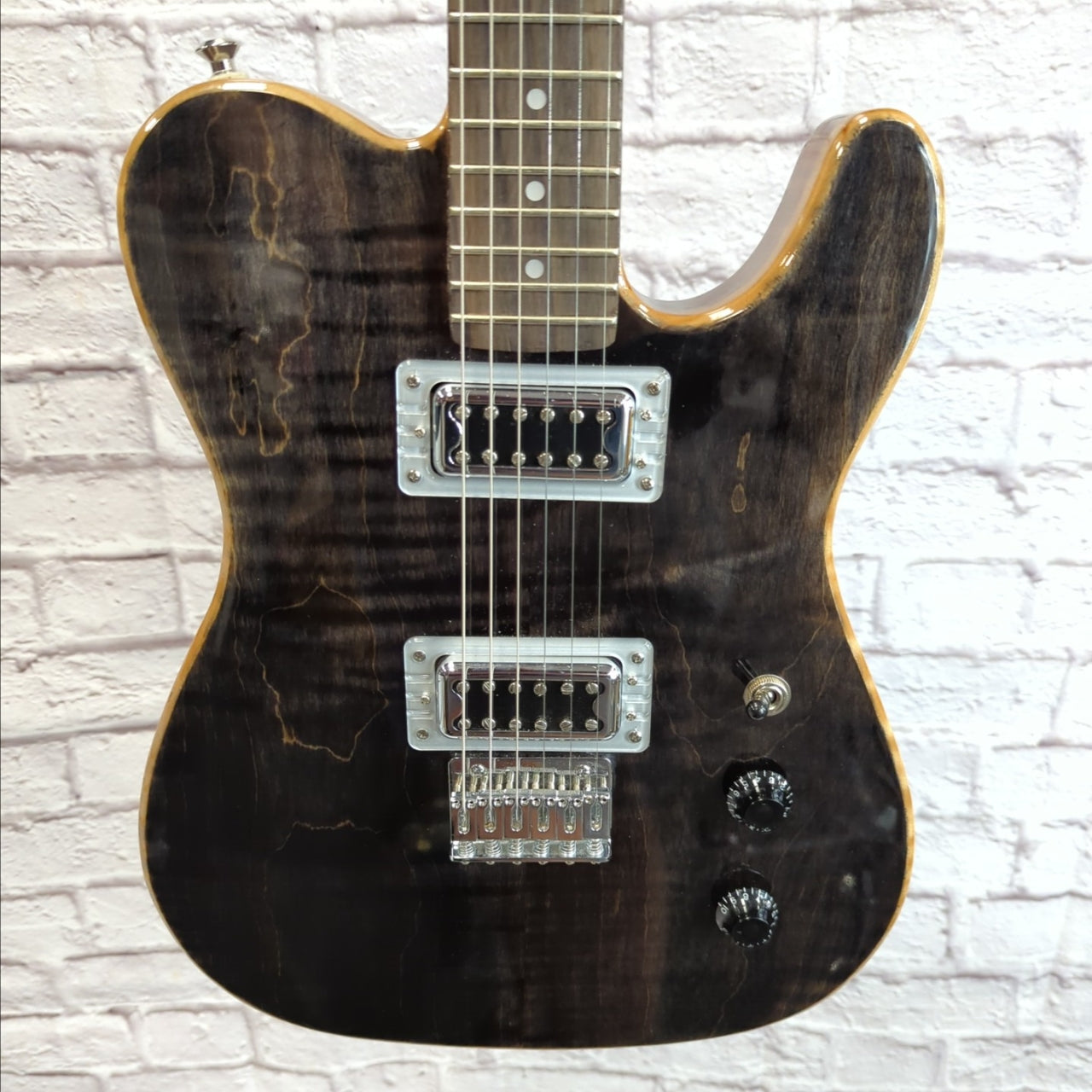 Gatto Custom Guitars Tele Electric Guitar Trans Black