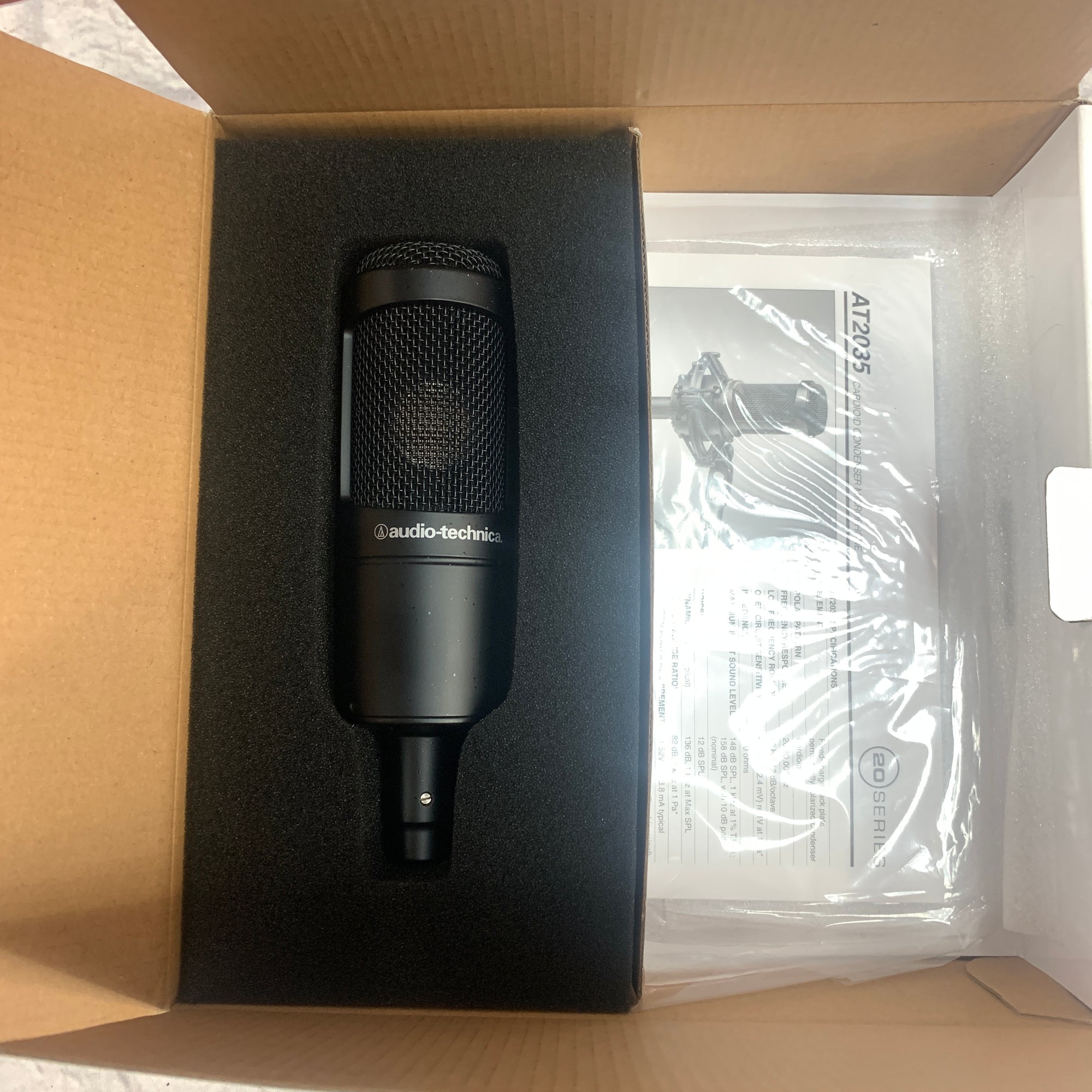 audio-technica AT2035 外箱有り Audio Technica AT2035 Condenser Mic - Evolution Music