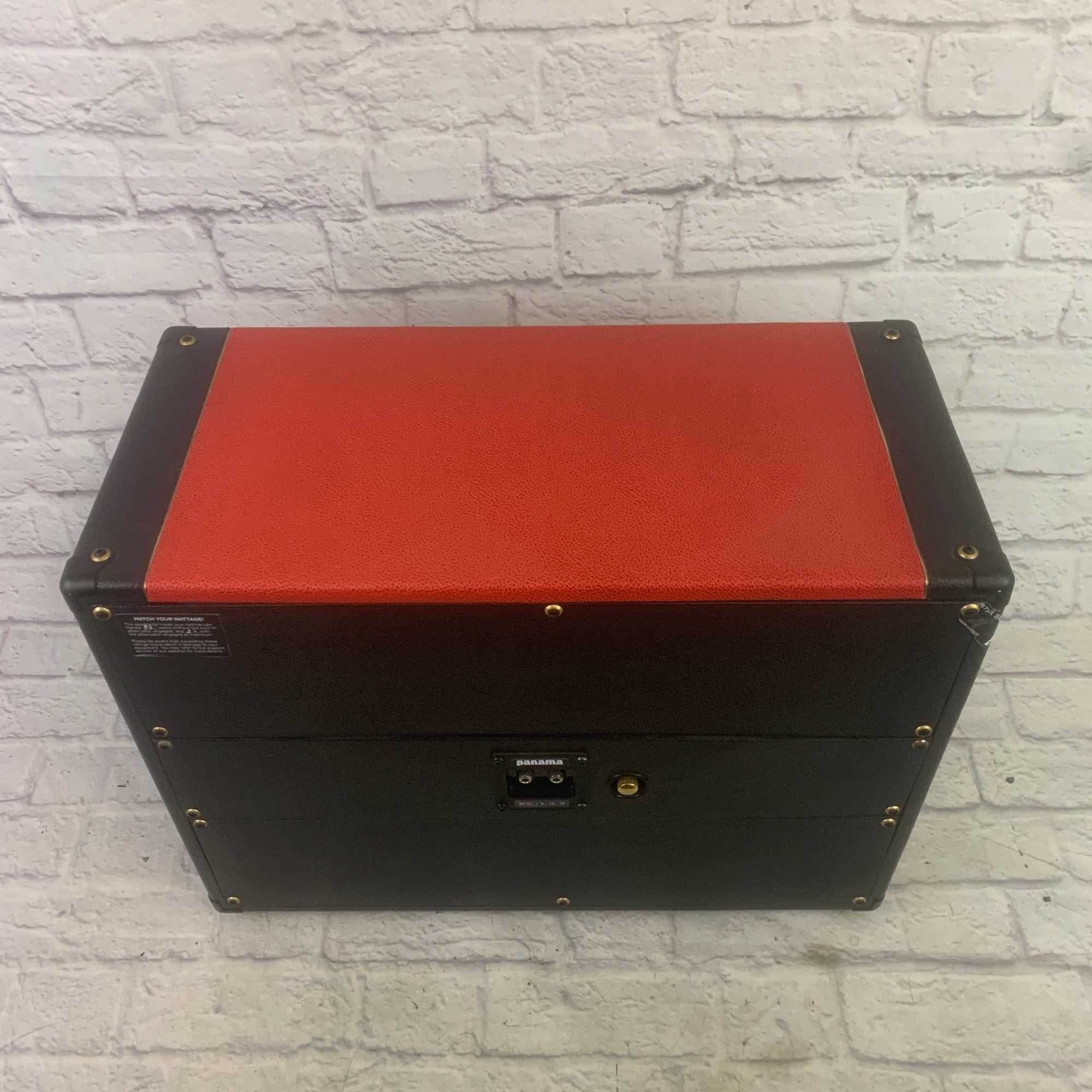 Panama Guitar Cab (2x12) Black & Red