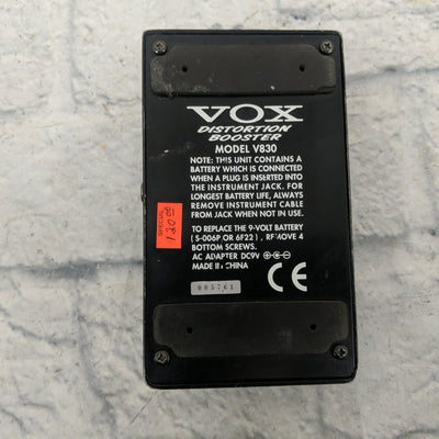 Vox Distortion Booster V830 90s For Parts