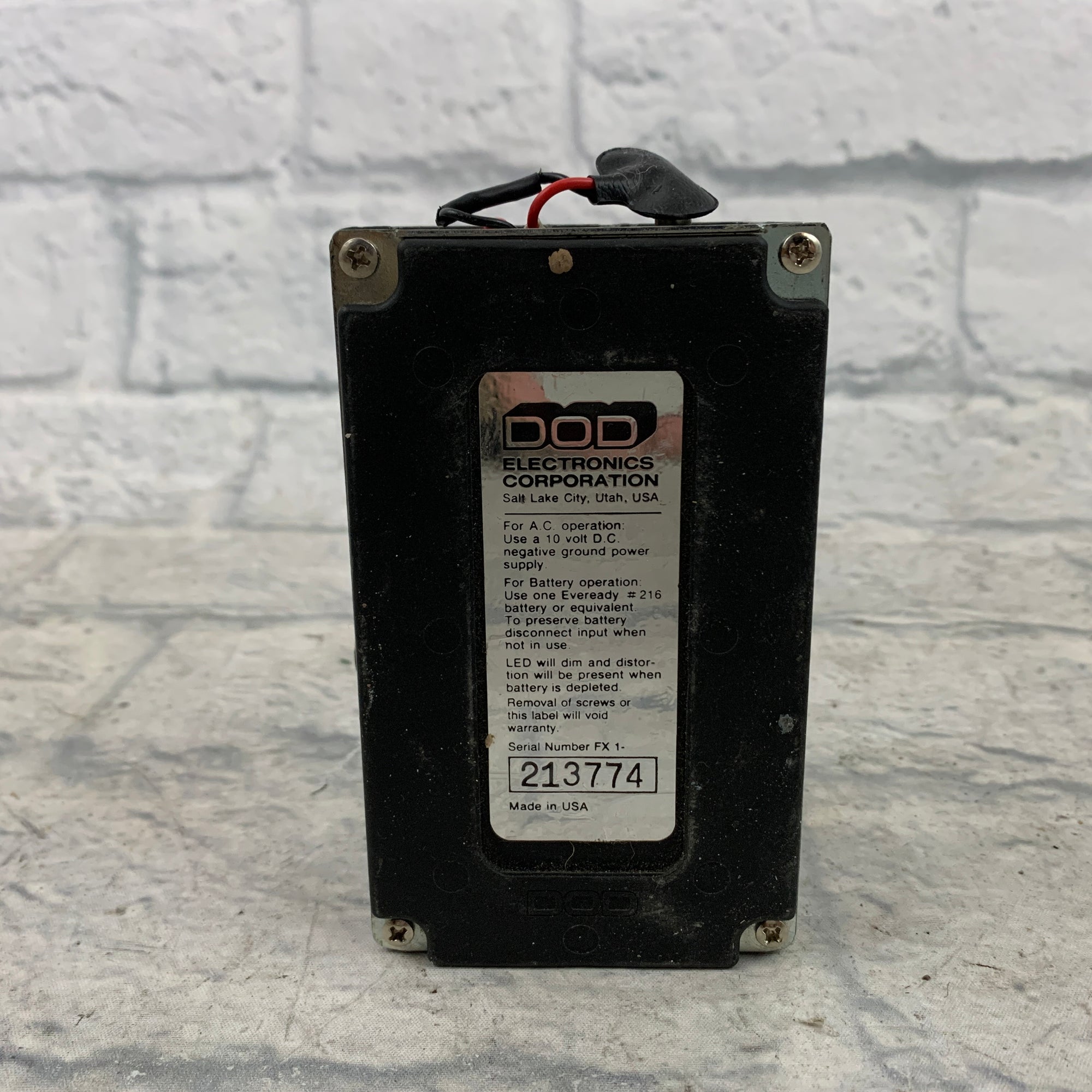 DOD FX72 Bass Stereo Flanger Flanger Pedal AS IS PROJECT