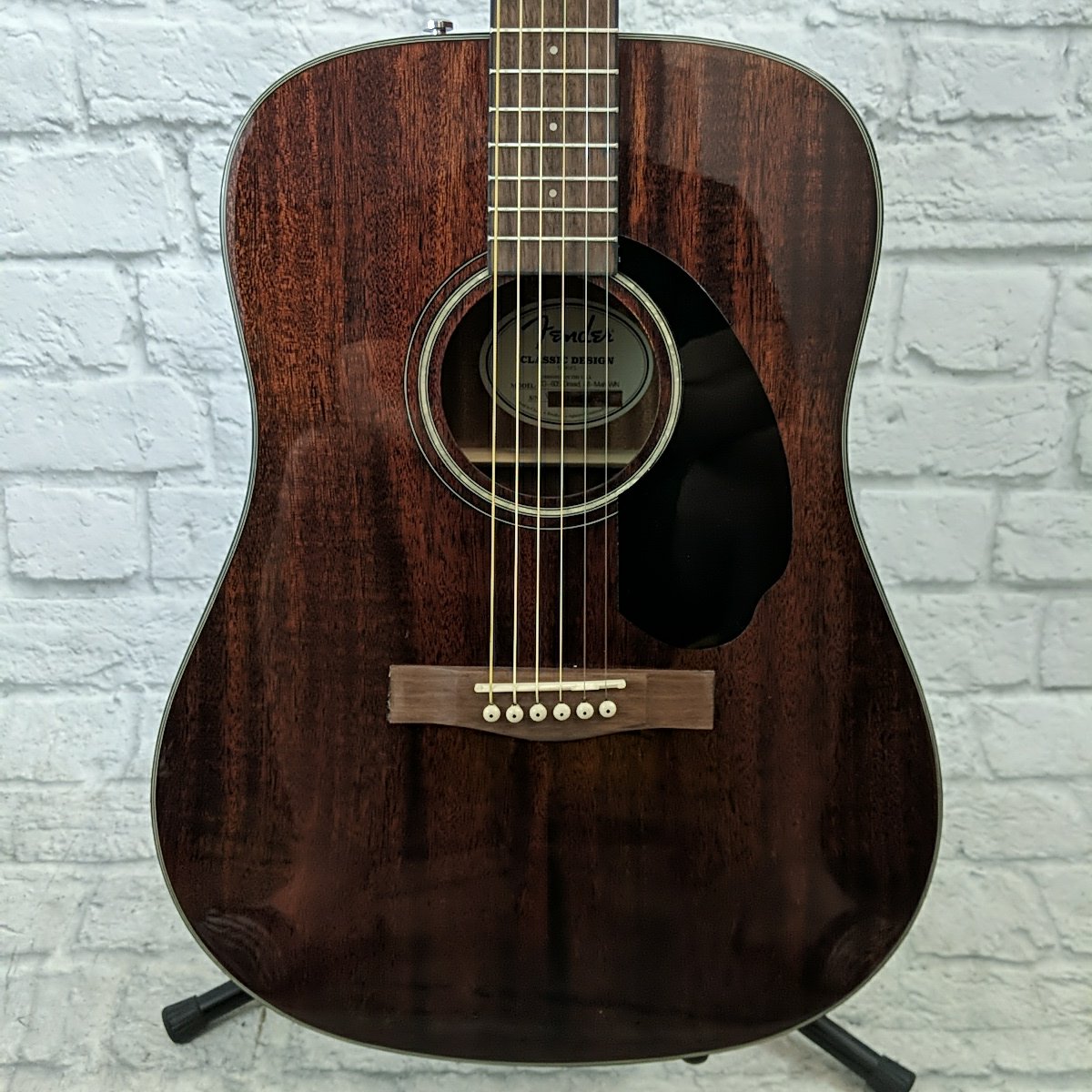 Fender CD-60S Dreadnought All-Mahogany Acoustic Guitar - Evolution