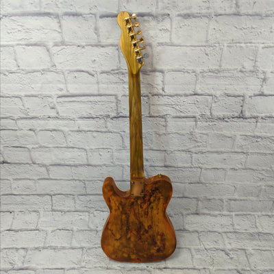 Unknown Tele Style Solid Body Artistic Refinish