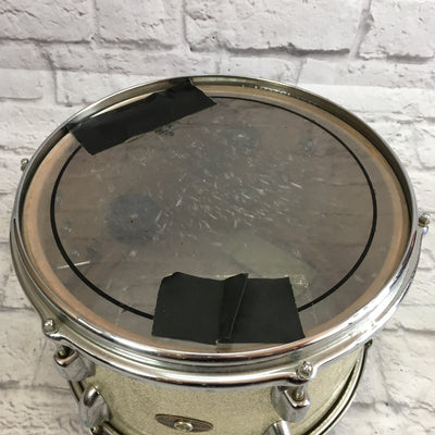 Vintage Slingerland 12x8 Silver Sparkle Rack Tom