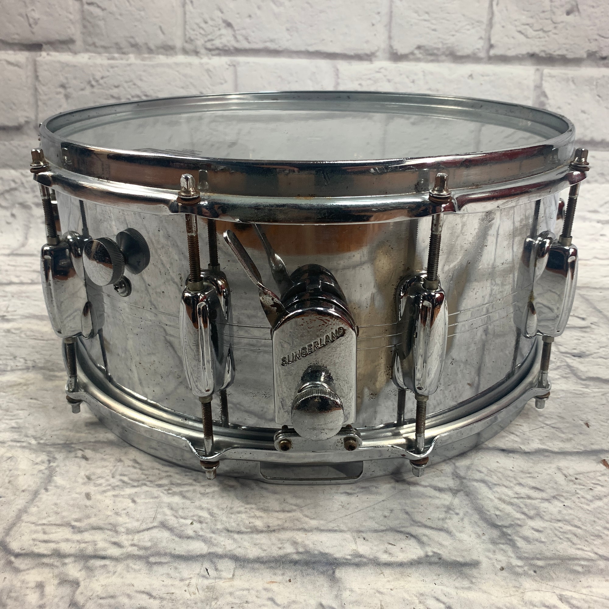 Slingerland 14 x 6.5 Chrome Over Steel Snare Drum