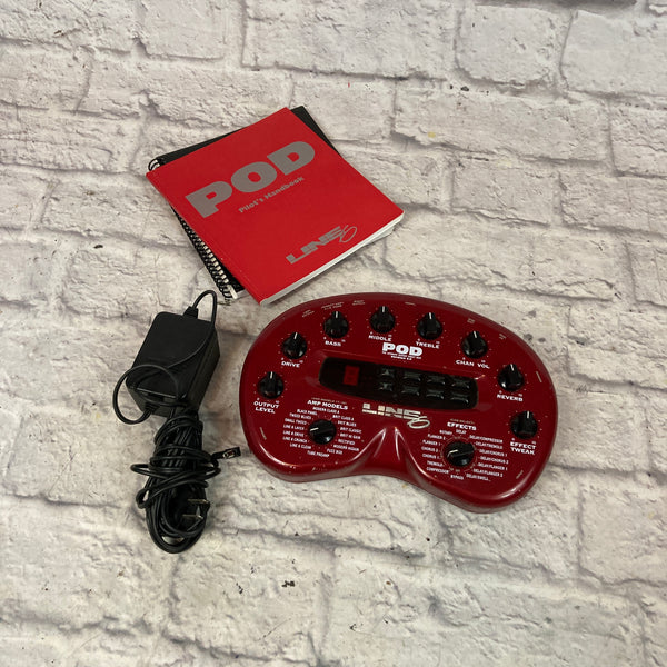 Line 6 POD Version 2 Effects Pedal w/ original power supply - Evolution ...