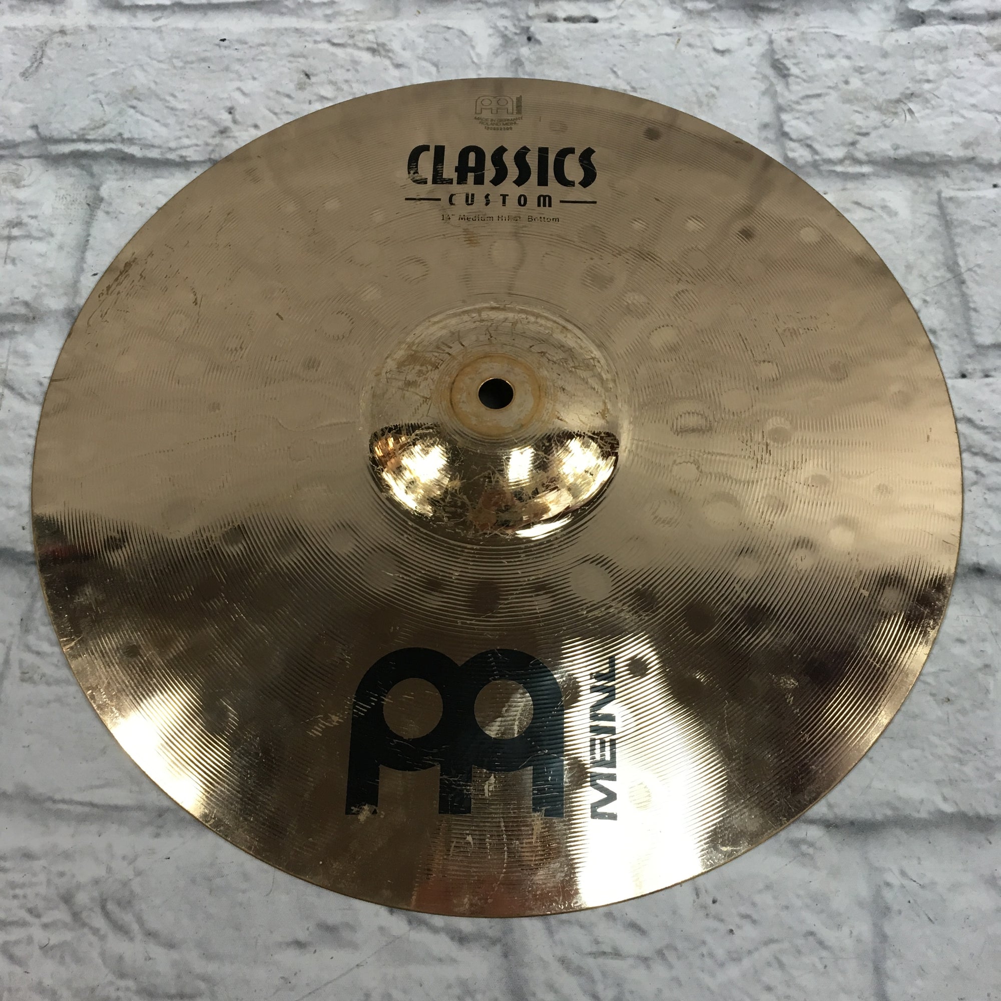 Meinl 14 Classic Custom Medium Hi Hat Bottom Cymbal