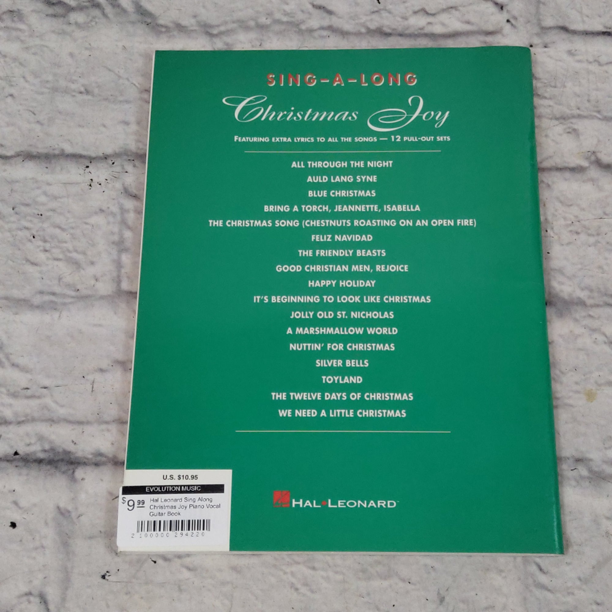 Hal Leonard: Sing Along Christmas Joy Piano Vocal Guitar Book