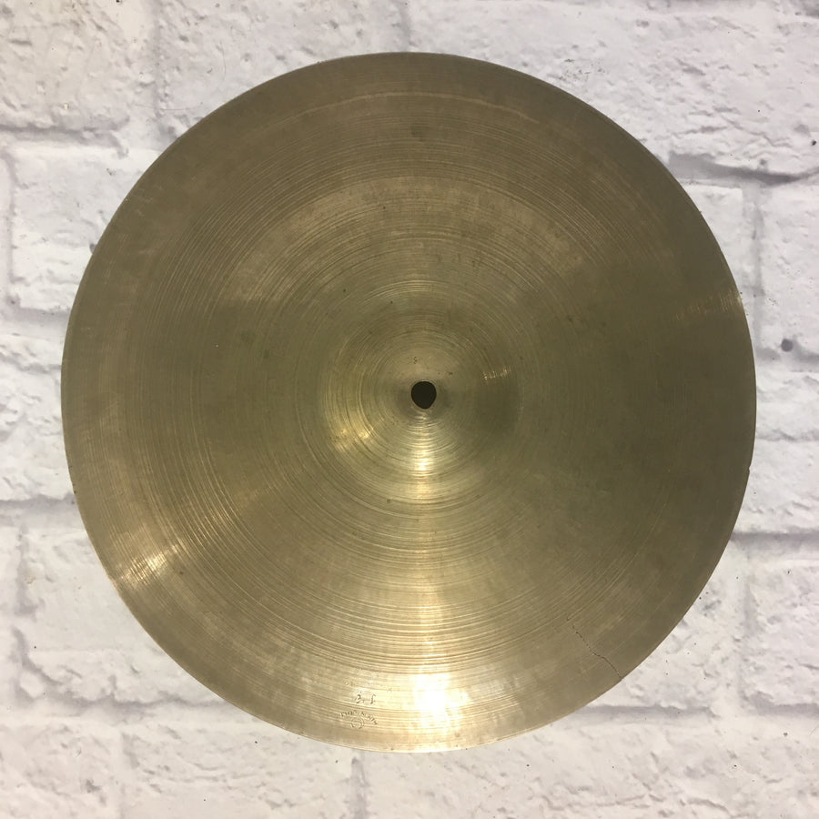 1940s Zildjian K CRACKED 14in Top Hi Hat Cymbal Only