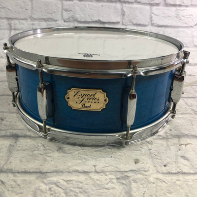 Pearl Export 14 x 5.5 Blue Mist Lacquer Snare Drum