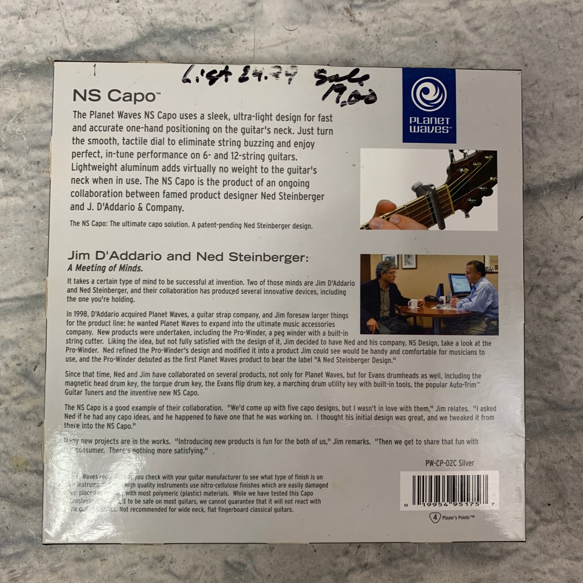 Planet Waves PW-CP-02C Capo - New Old Stock!
