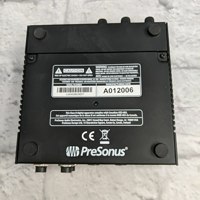 Presonus Audiobox USB 96 Interface Interface