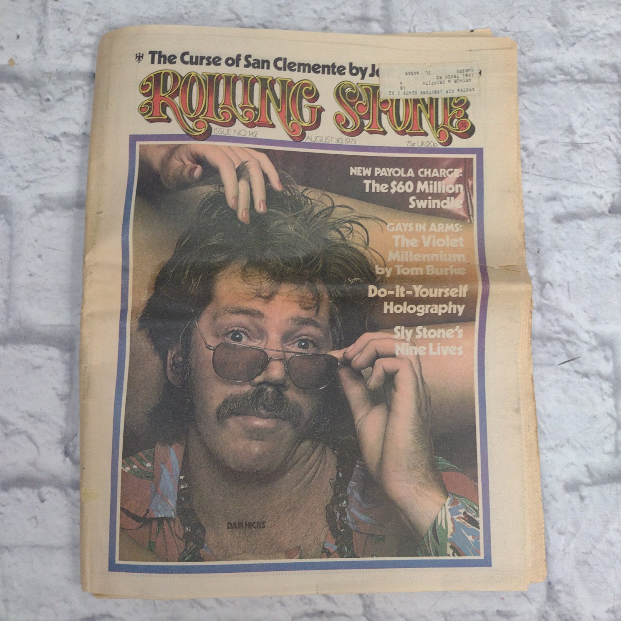 Vintage Rolling Stone Magazine - No 142 August 30 1973 - Dan Hicks