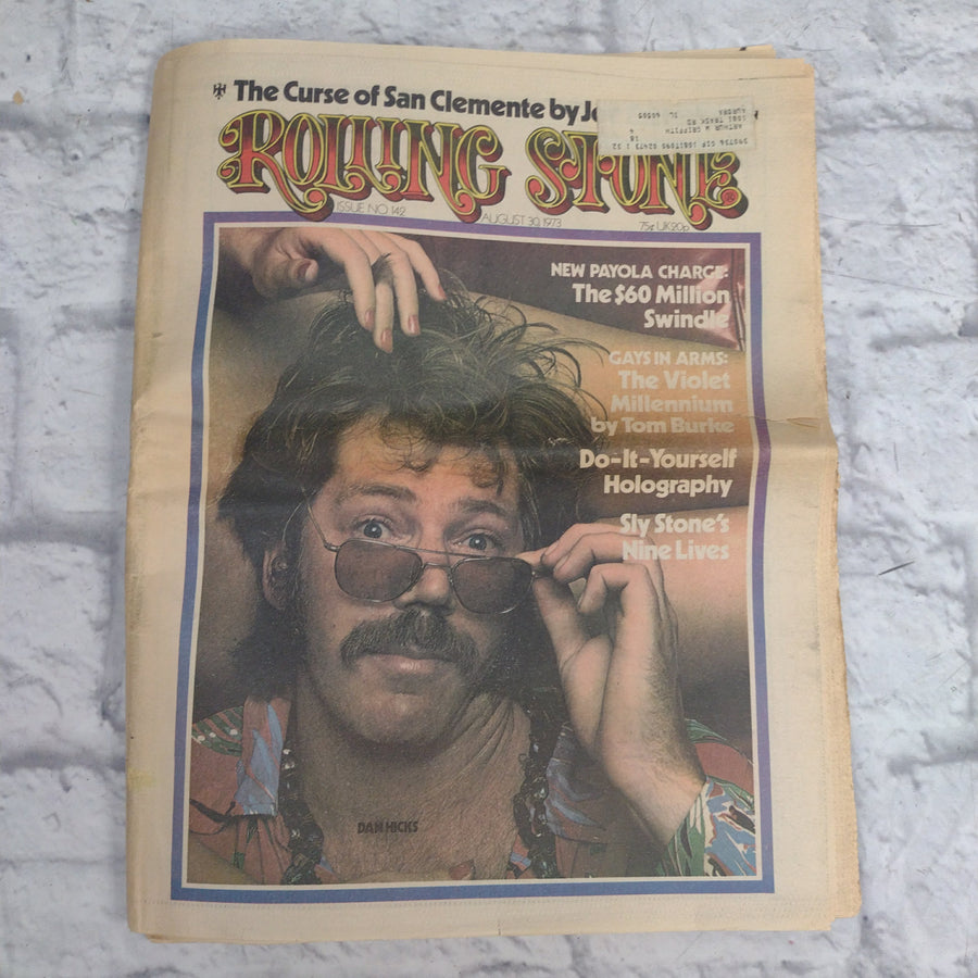 Vintage Rolling Stone Magazine - No 142 August 30 1973 - Dan Hicks