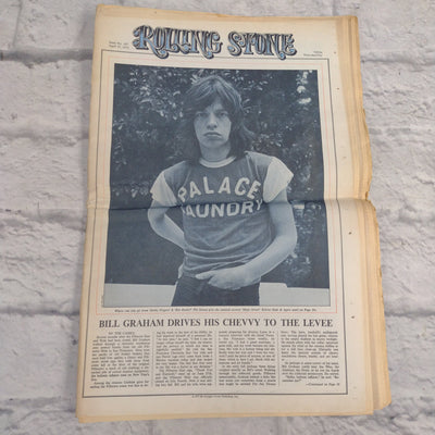 Vintage Rolling Stone Magazine - No 107 April 27 1972 - Marvin Gaye Mick Jagger Cover
