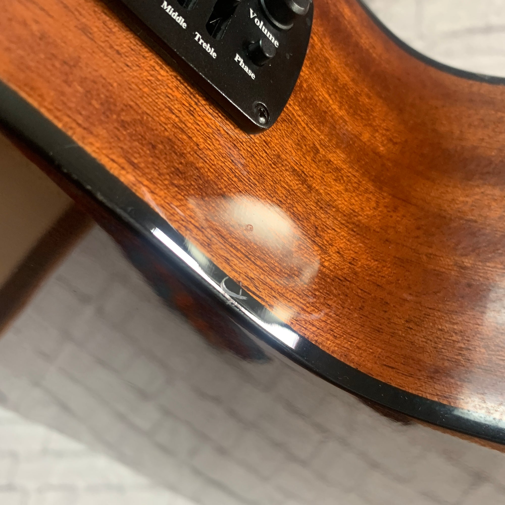 Luna Gypsy Spalt Acoustic Guitar AS IS