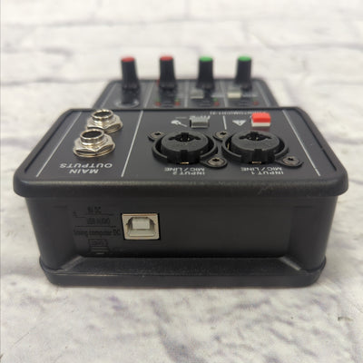 XTUGA USB 2i2 Audio Interface w/ 48V Phantom Power and 3.55m Microphone Jack,