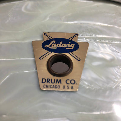 Ludwig 1960 White Marine Pearl Snare Drum