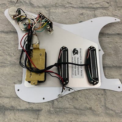 Dragonfire Hot Rails/Humbucker Loaded Pickguard