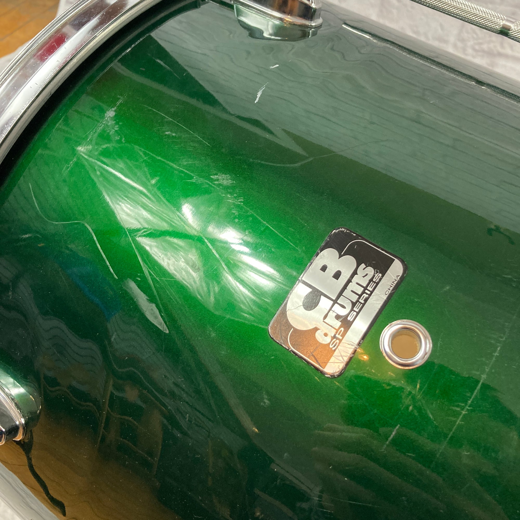 CB Percussion Green Floor Tom