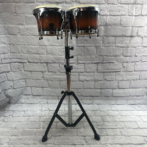 LP Aspire Bongos with Pearl Bongo Stand