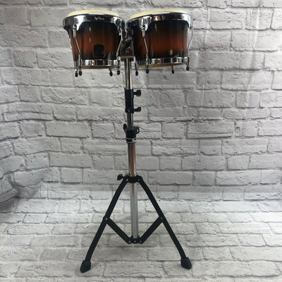 LP Aspire Bongos with Pearl Bongo Stand