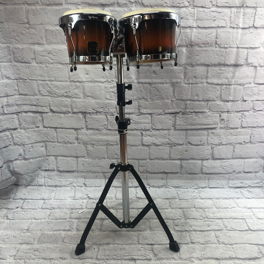 LP Aspire Bongos with Pearl Bongo Stand