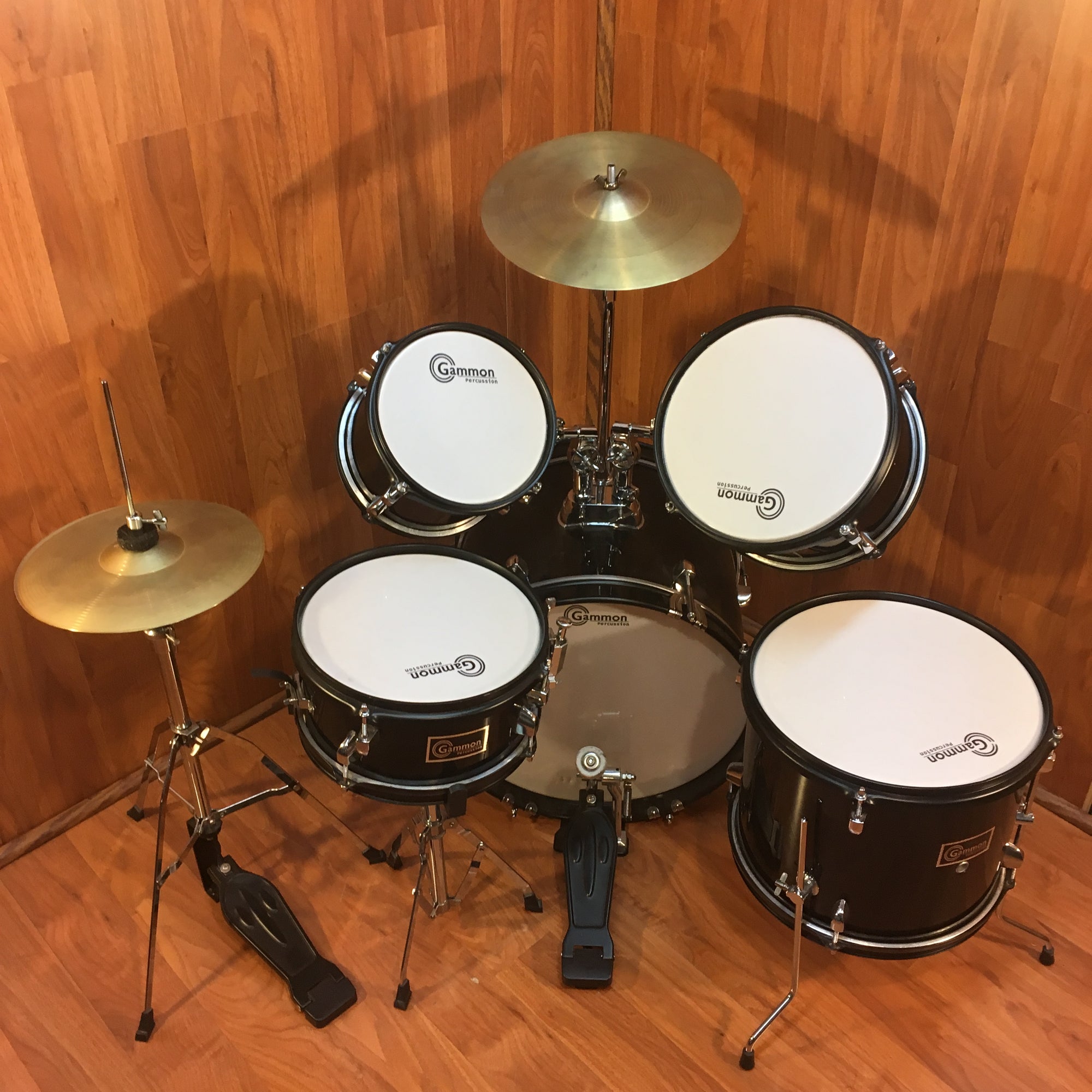 Gammon Percussion Black Complete Junior Kit