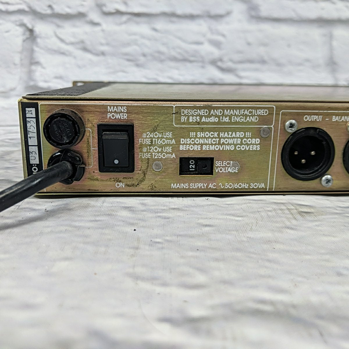 BSS DPR-404 Compressor De-Esser