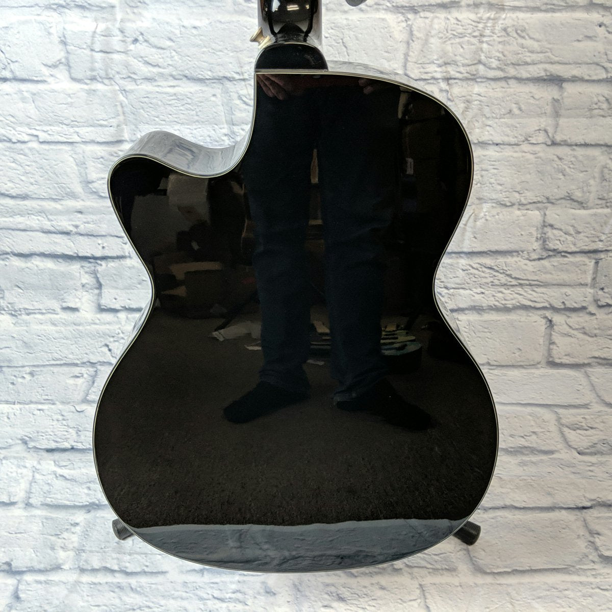 Luna FAU-DRA-BLK Fauna Dragon Black Acoustic/Electric Guitar