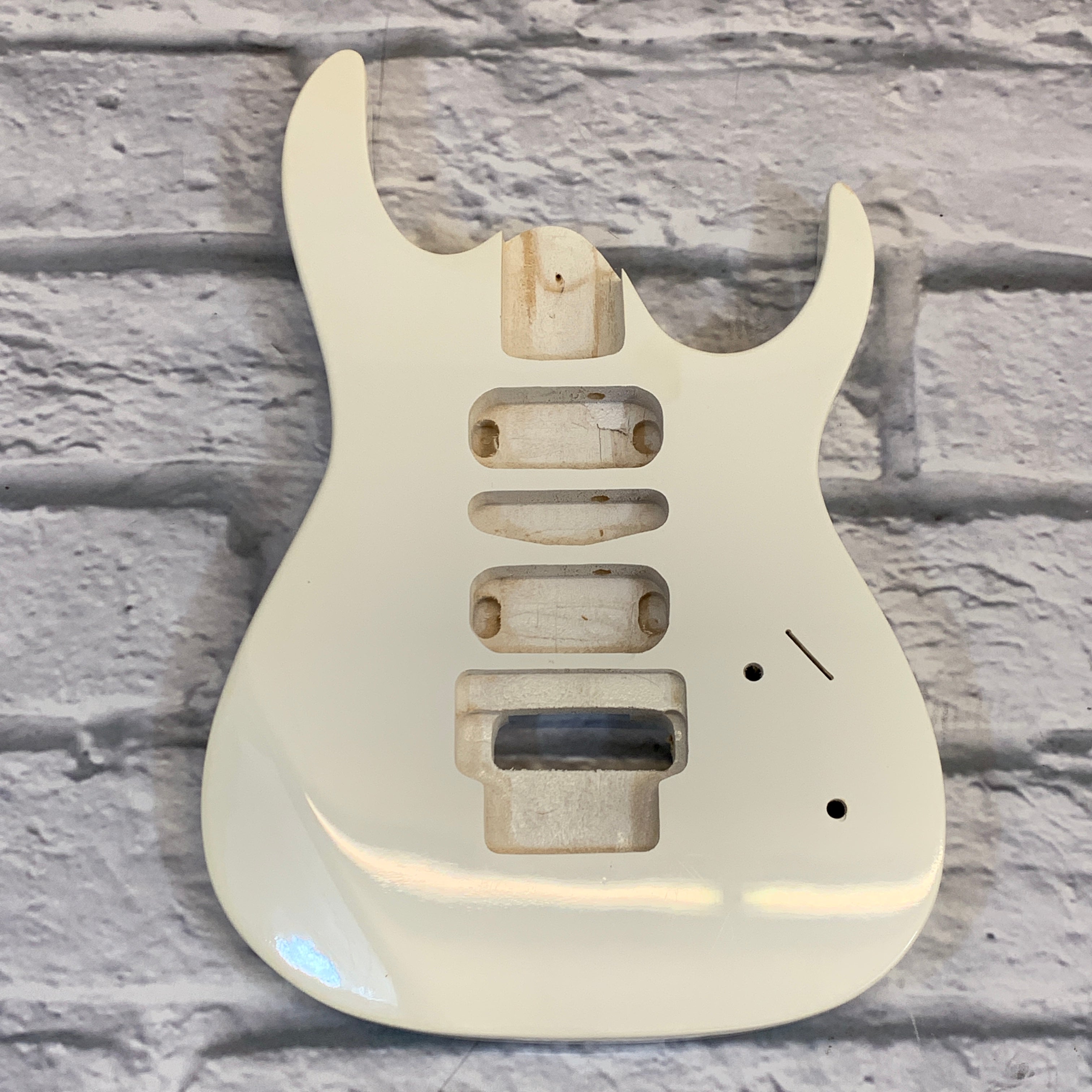 HSH Unknown Ibanez Style HSH Electric Guitar Body White