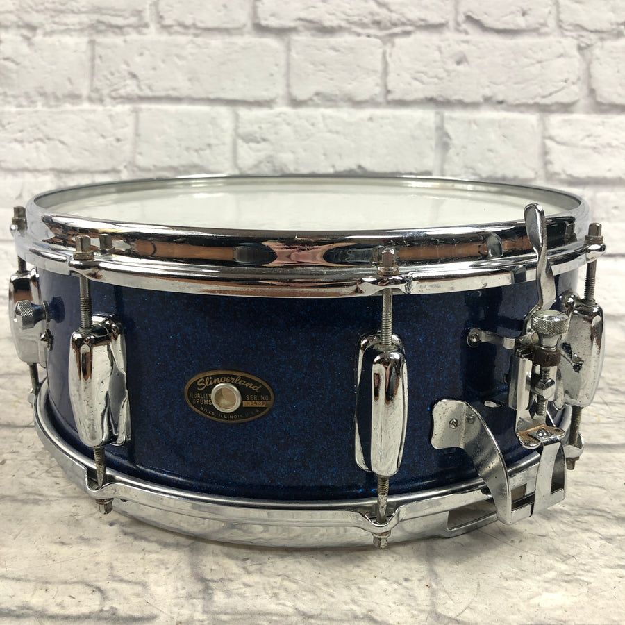 Vintage Slingerland 14 x 5.5 Radio King Snare - Blue Sparkle