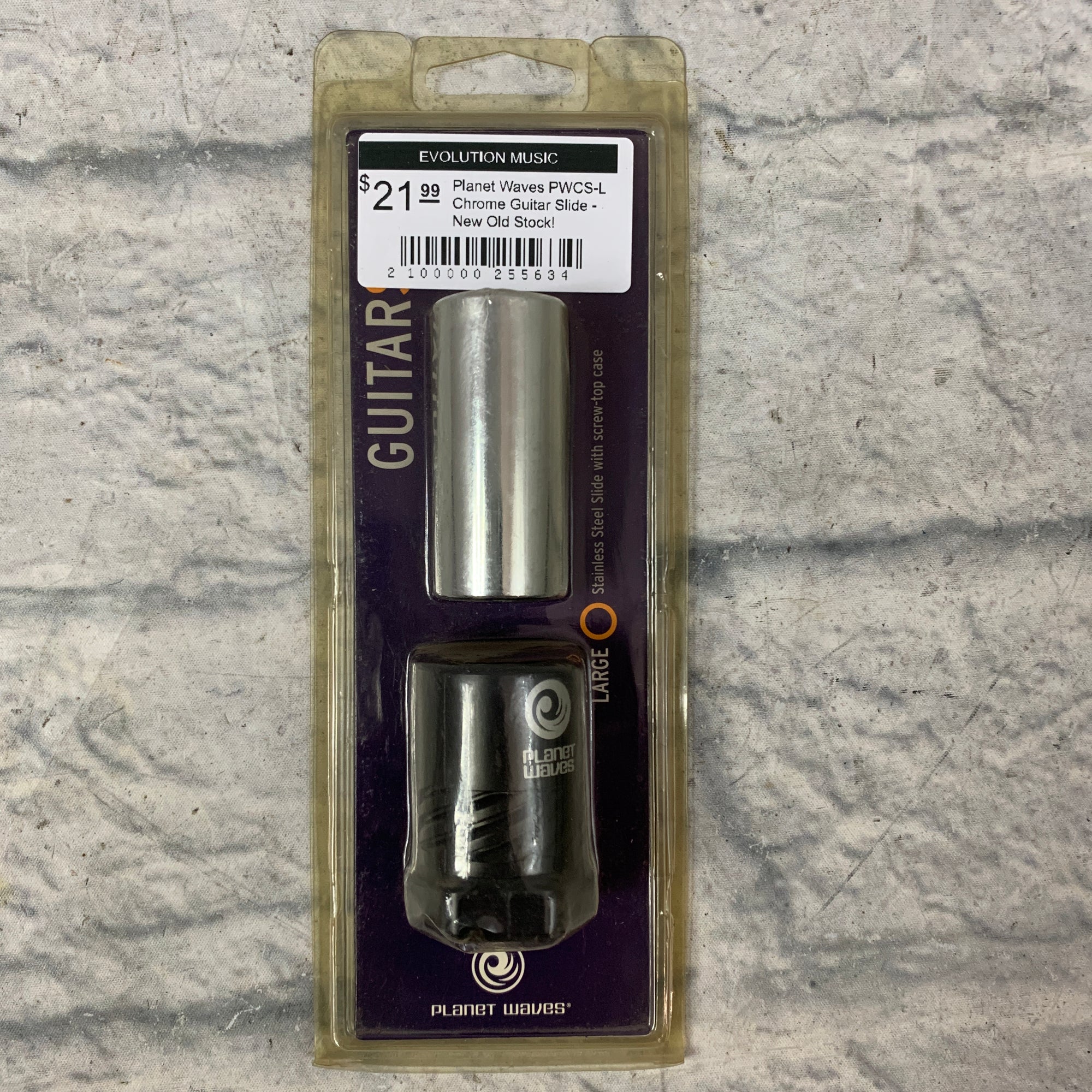 Planet Waves PWCS-L Chrome Guitar Slide - New Old Stock!