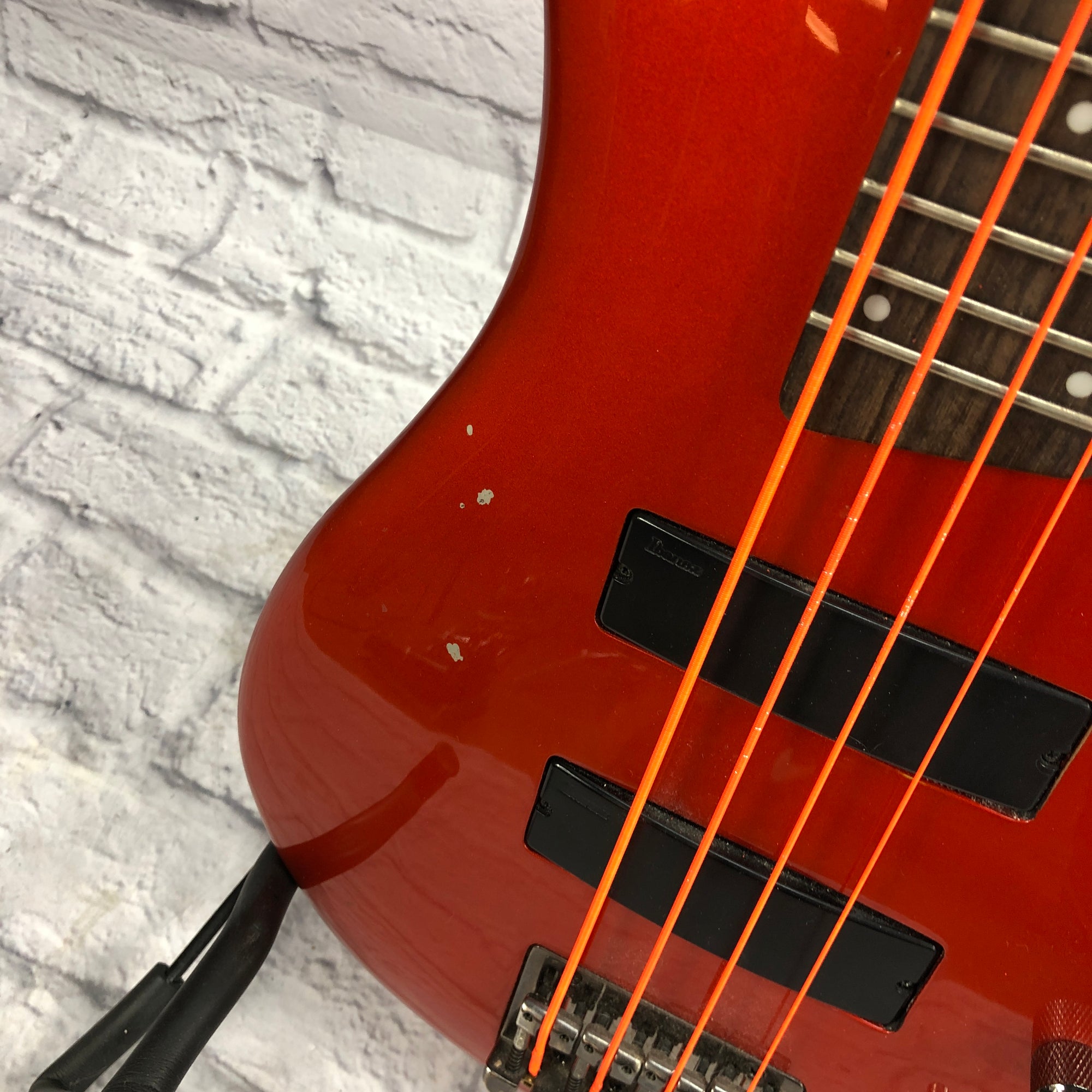 Ibanez Sdgr Sr300 Orange 4 String Bass Evolution Music