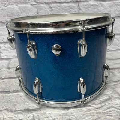 Vintage 1970s Slingerland 14x10 14x10" Rack Tom - Blue Sparkle
