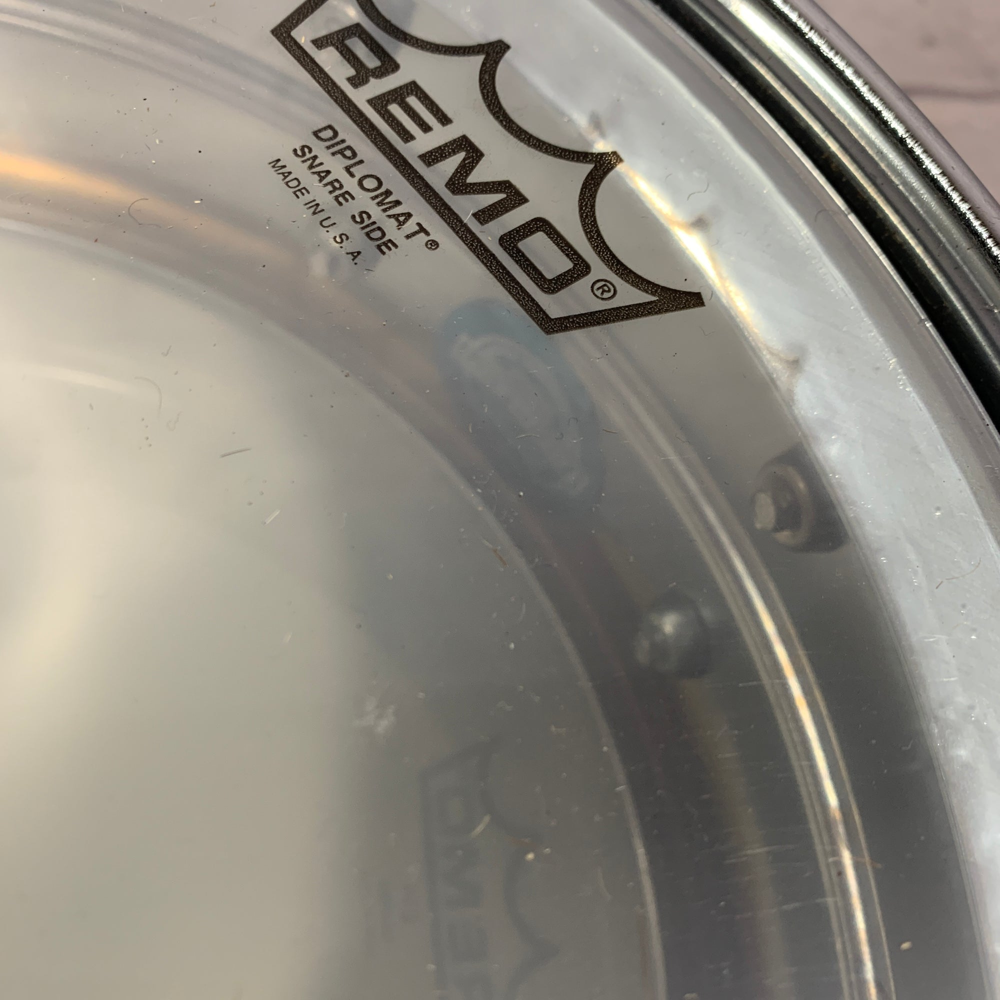 Vintage 1979 Ludwig Supraphonic 10 Lug Blue Olive Pointed Badge 14 x 5 Snare