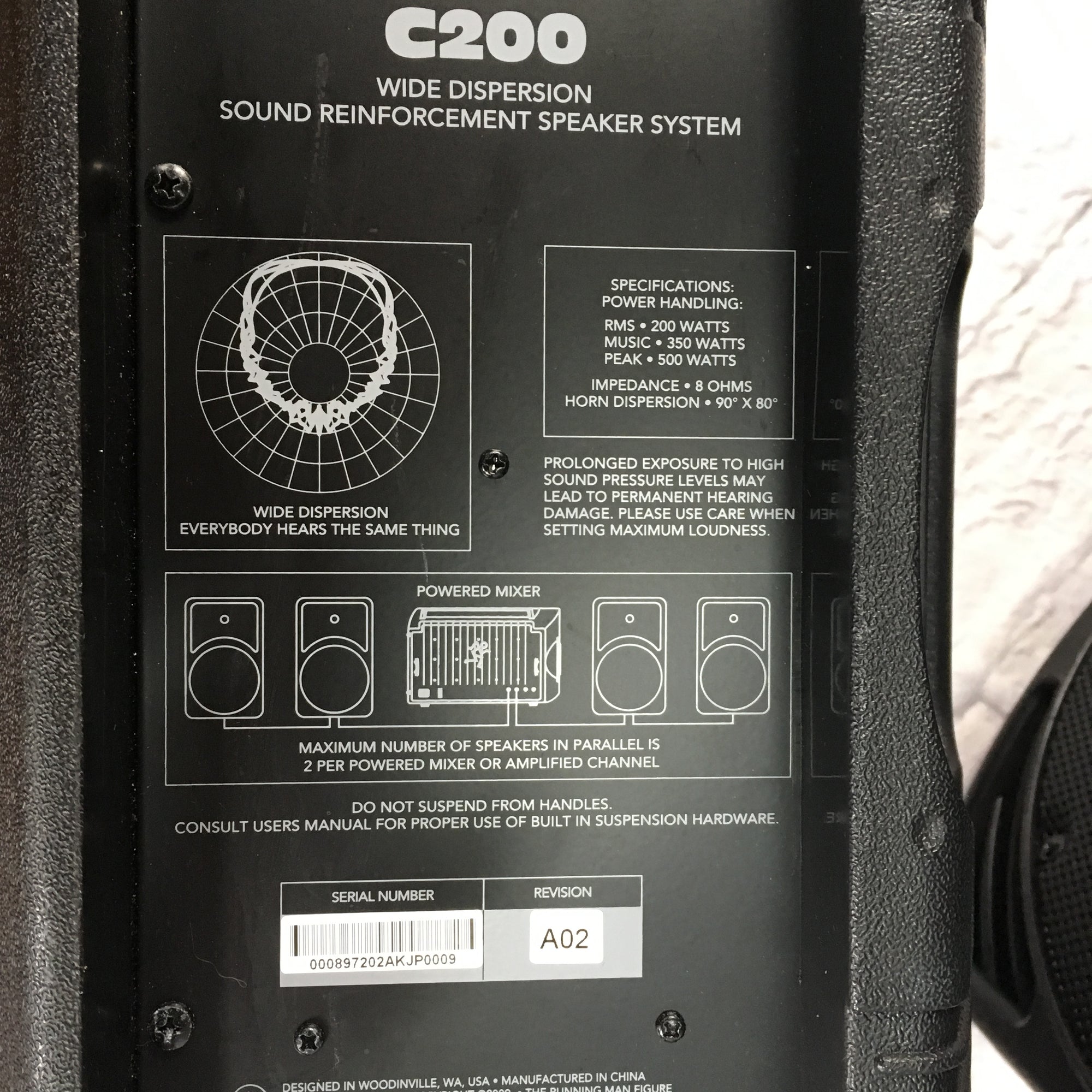 Mackie C200 Speaker Pair
