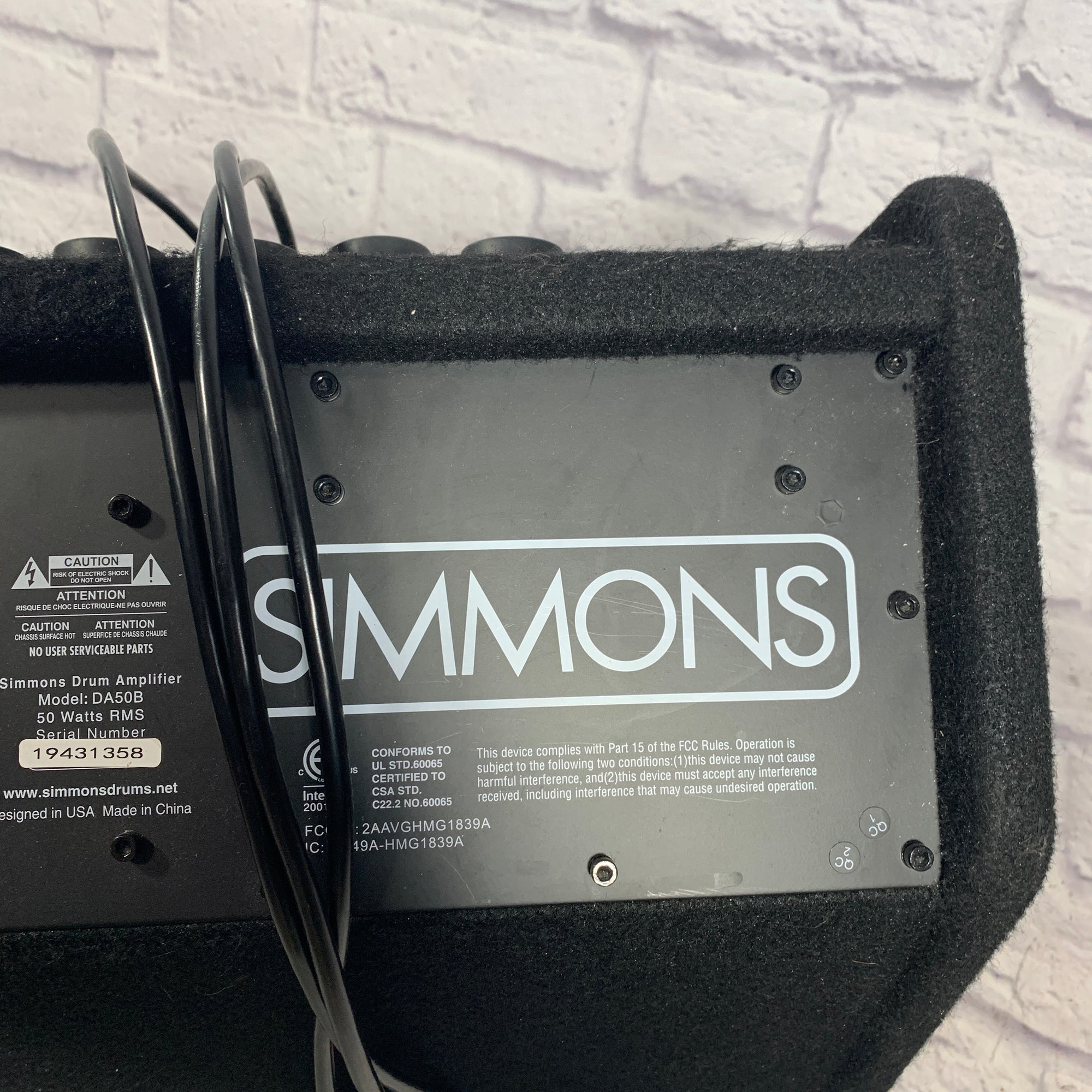 Simmons DA50B Electric Drum Amplifier