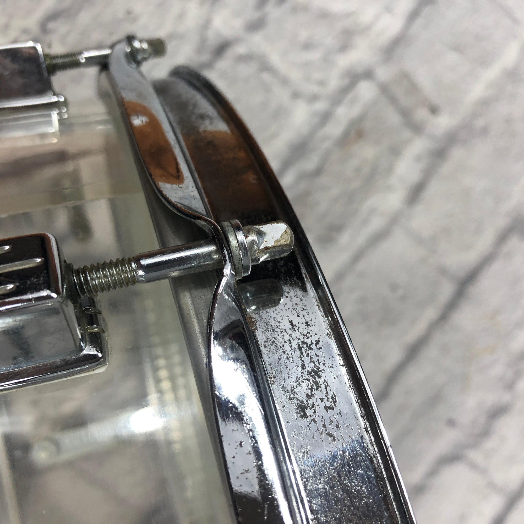 Vintage 1976 Ludwig Vistalite Clear 14 x 5 Snare Drum